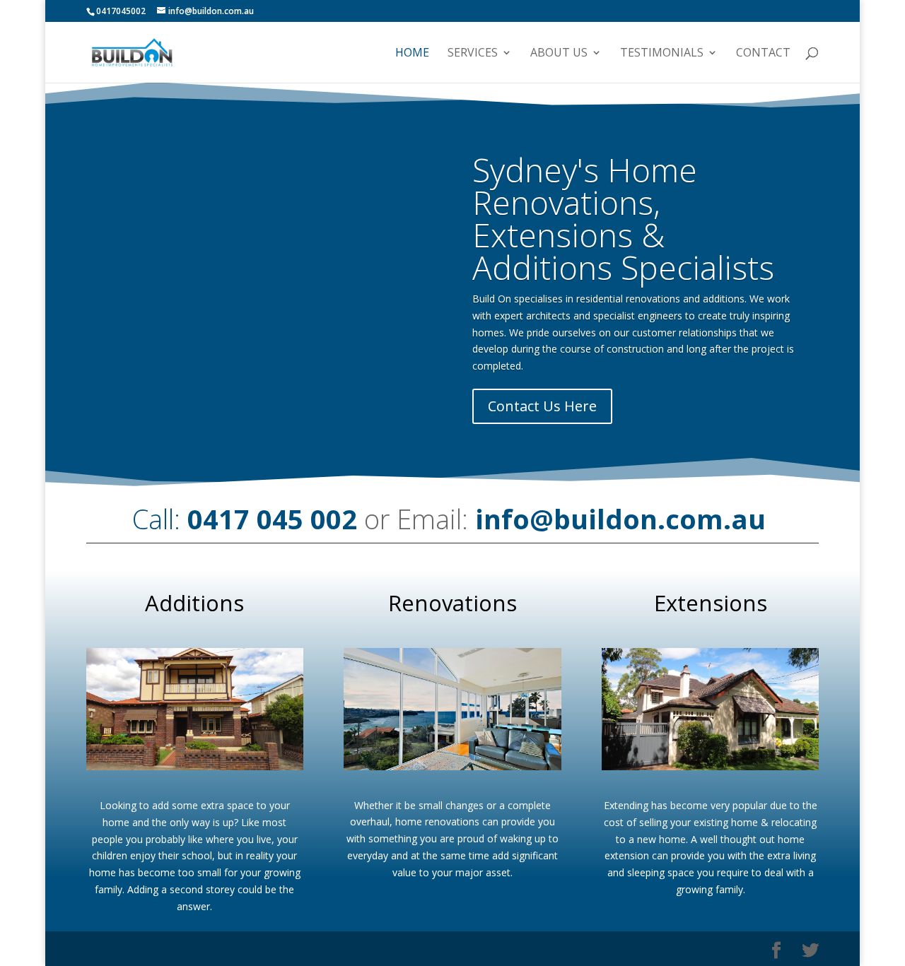 Buildon Home Renovations Sydney website