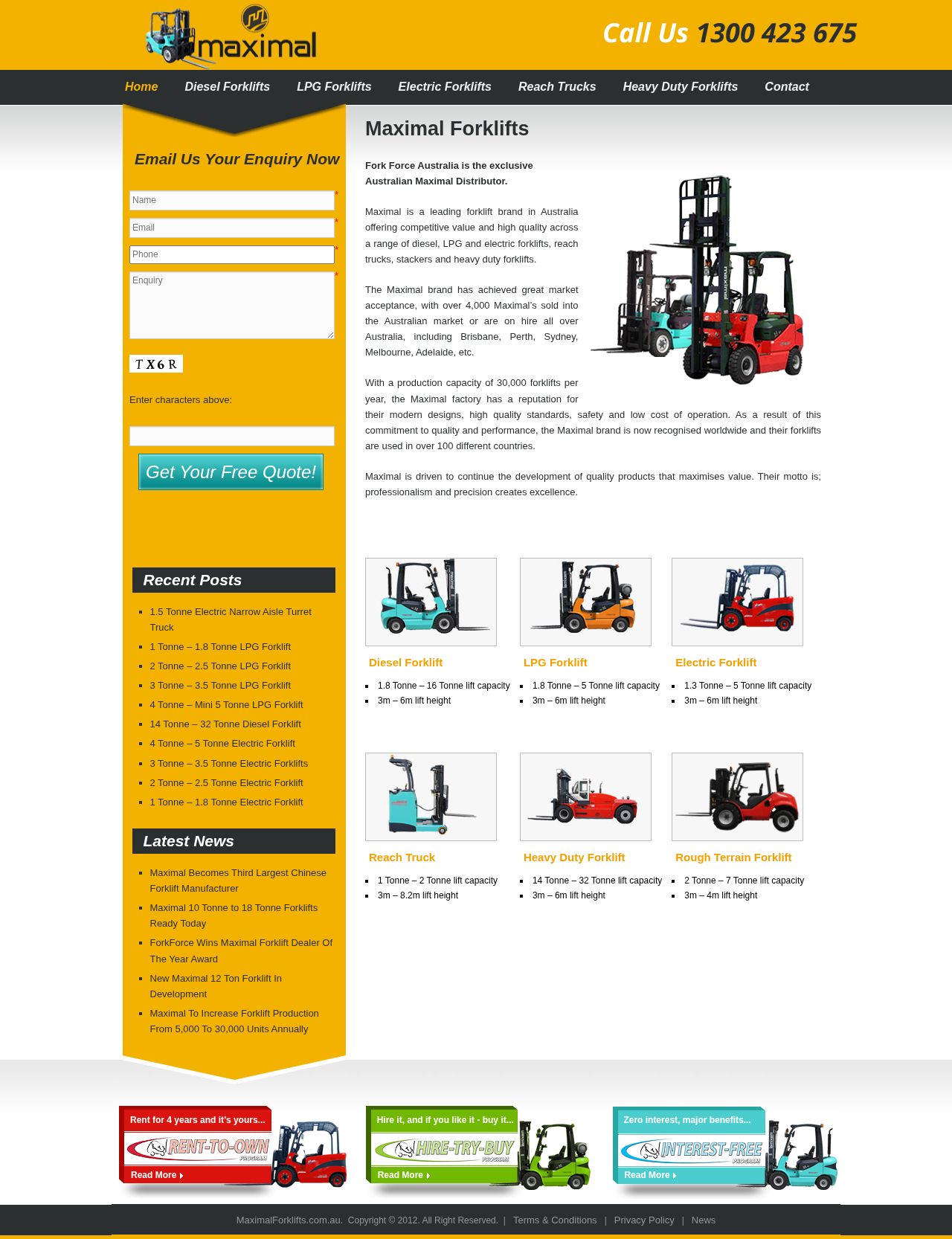 Fork Force Australia website