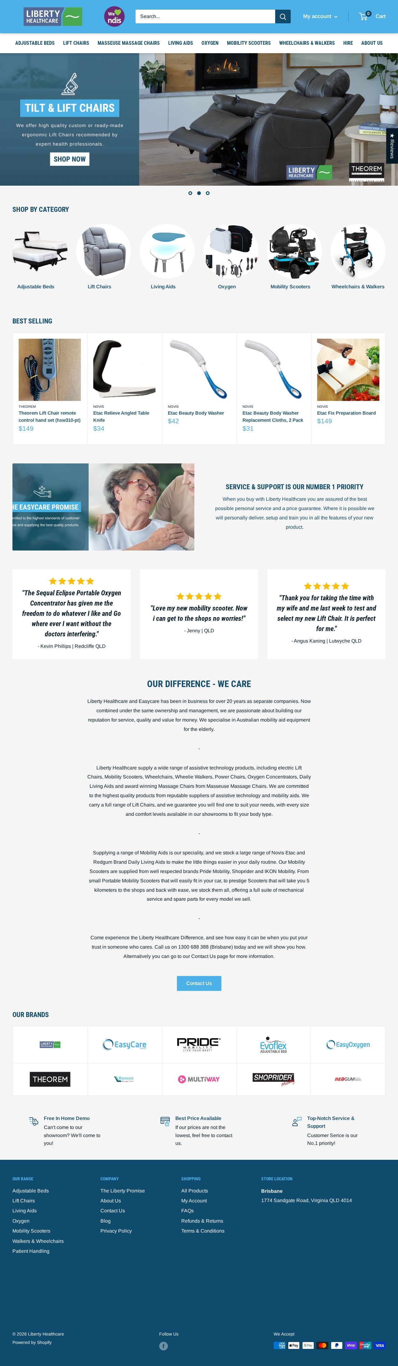 Liberty HealthCare website