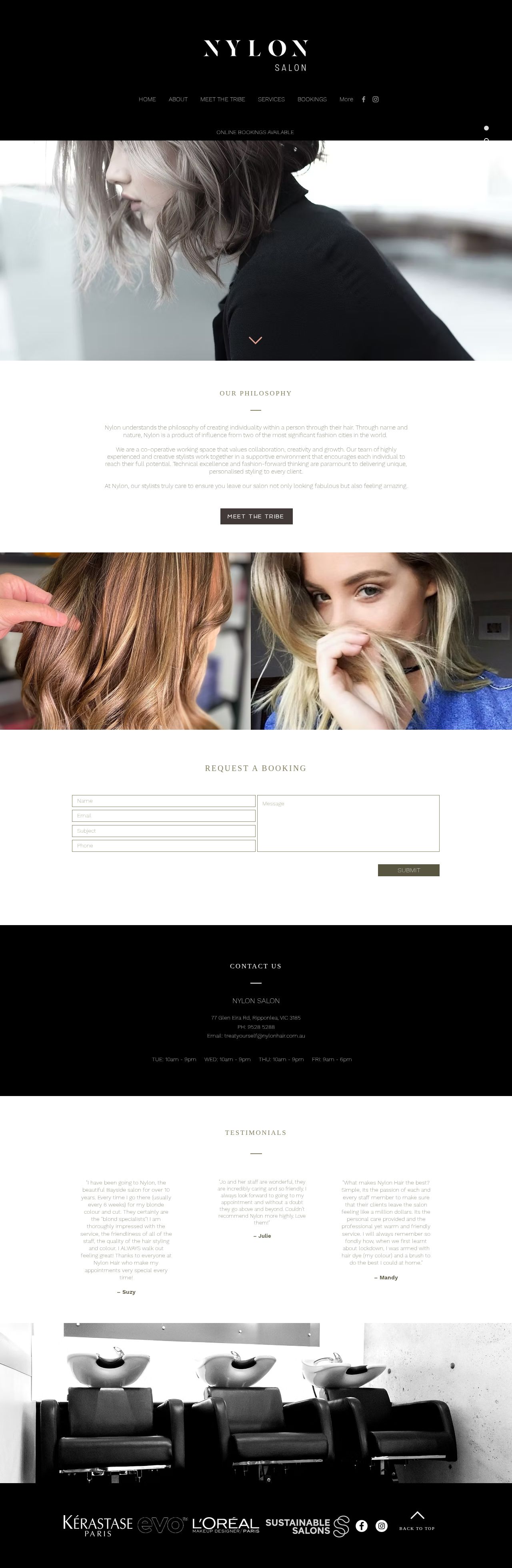 Nylon Hair website
