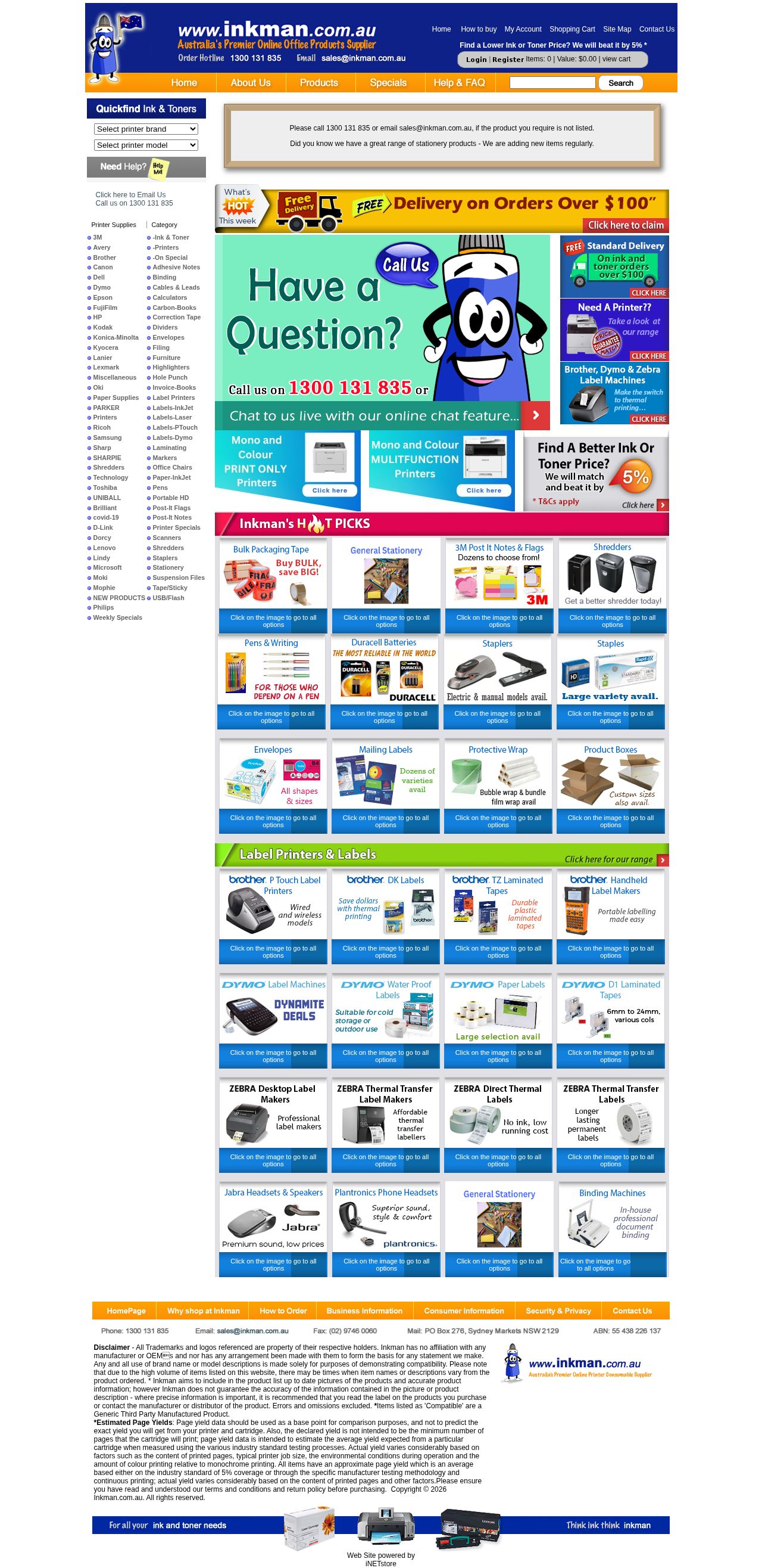 InkMan website