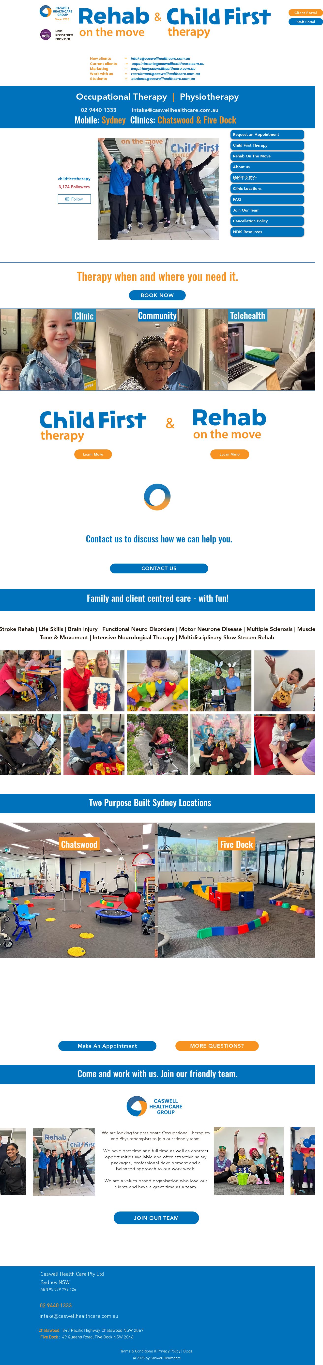 Rehab on the Move website