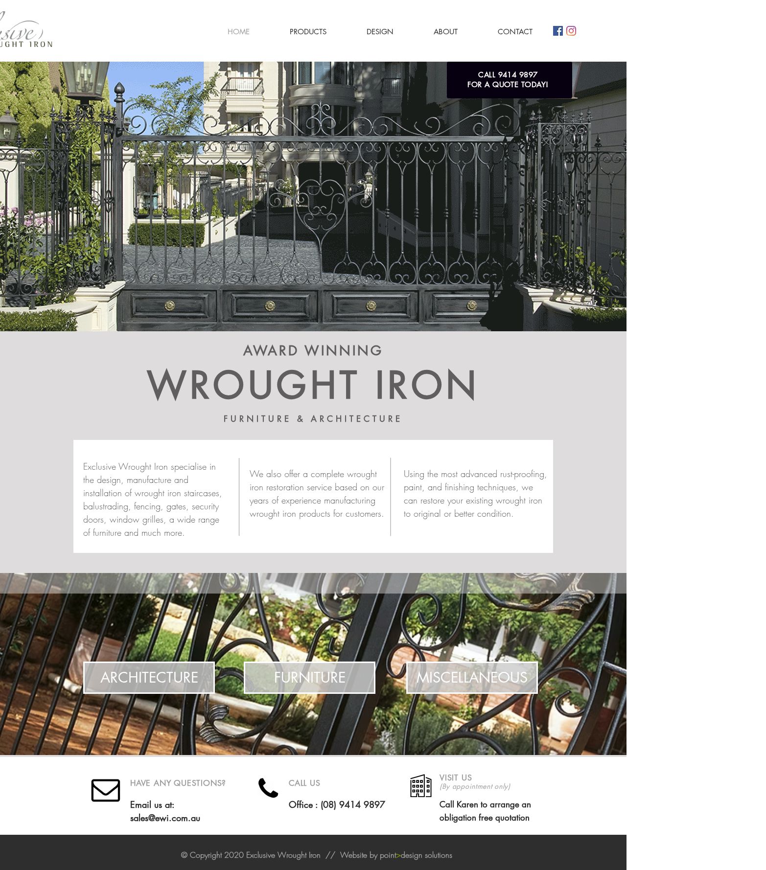 Wrought Iron Fencing Perth website