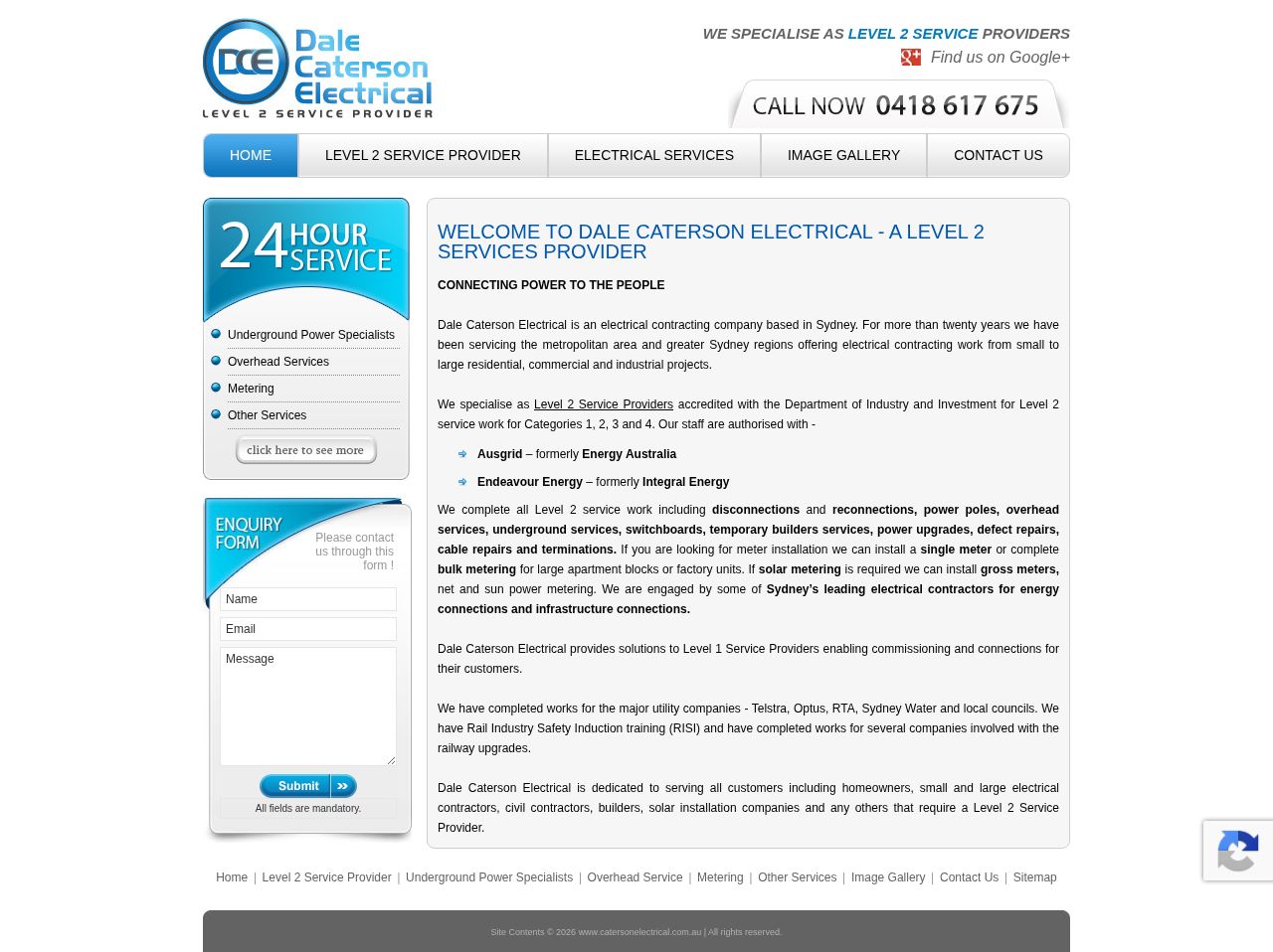 Caterson Electrical website