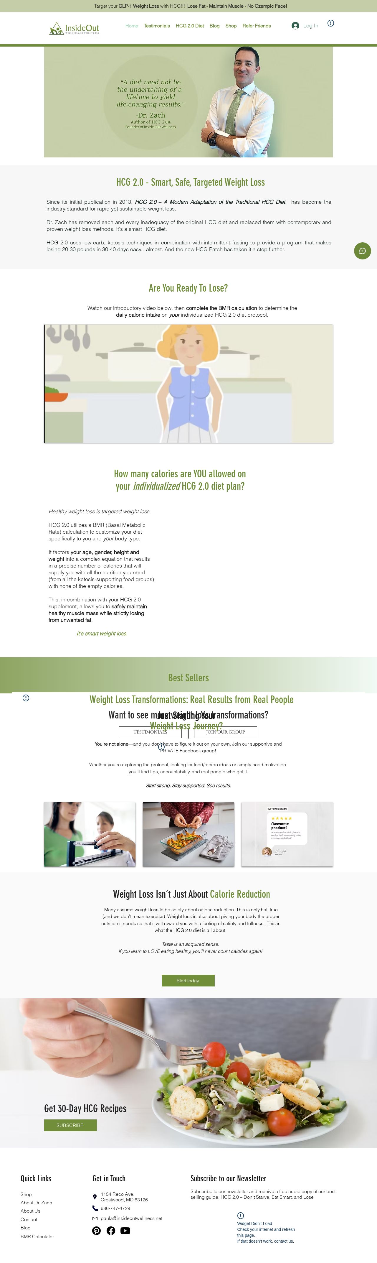 InsideOut Wellness and Weight Loss LLC website