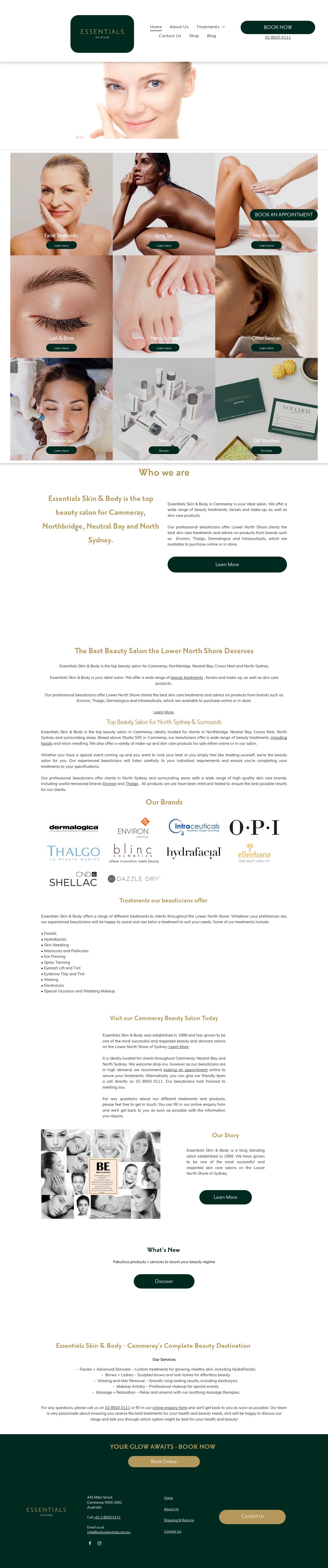 Body Essentials website