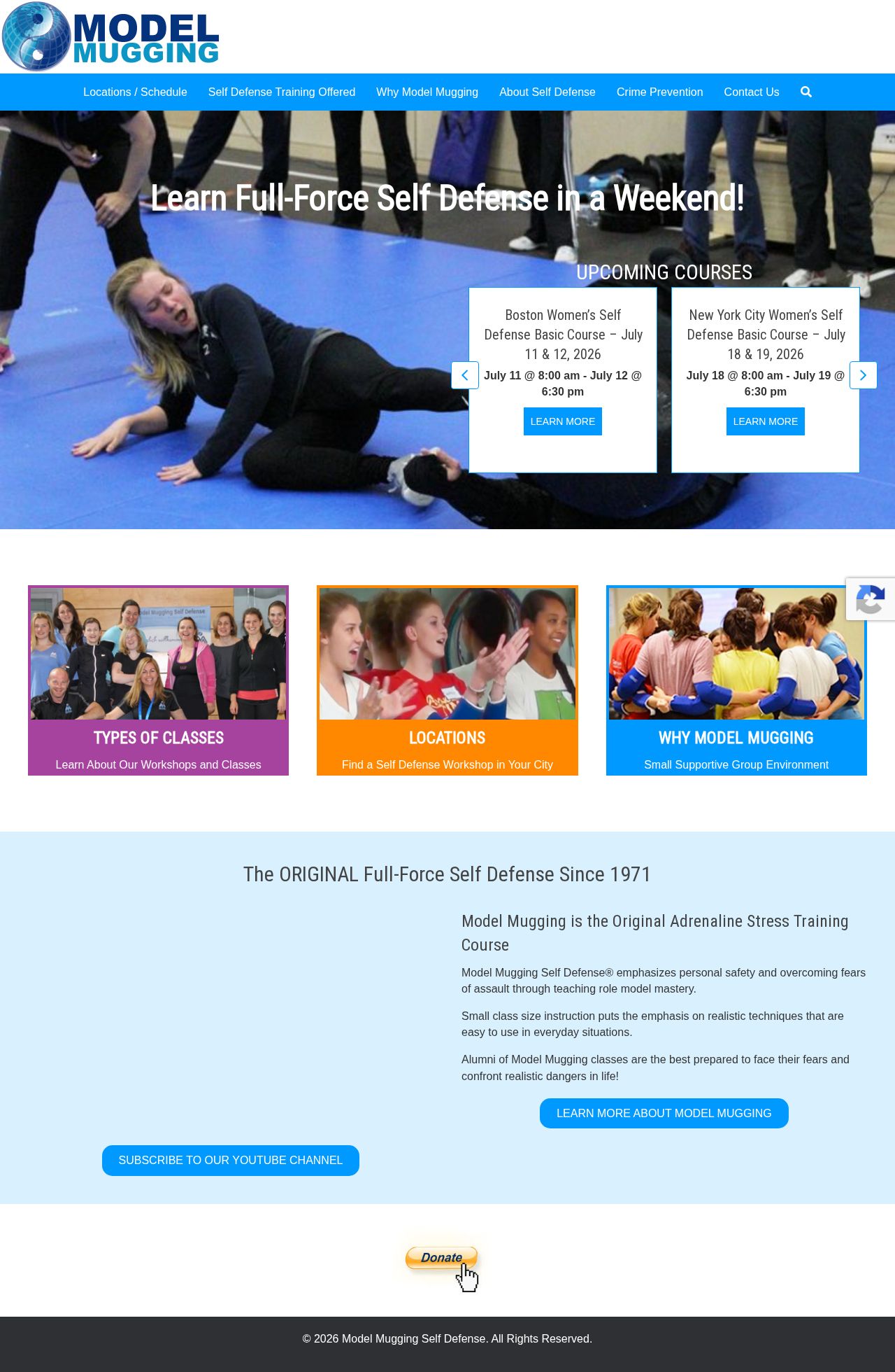 Womens self defense website