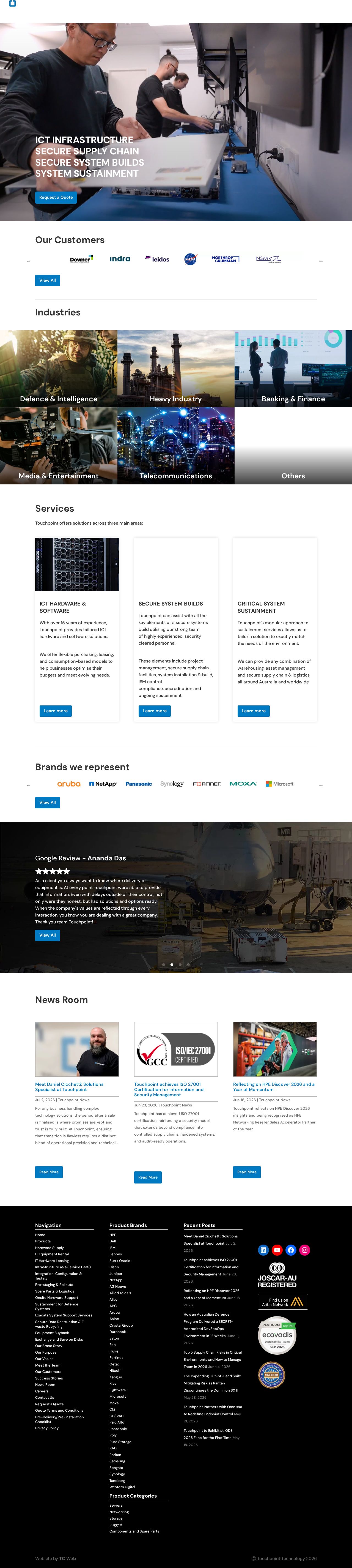 Touchpoint Technology website