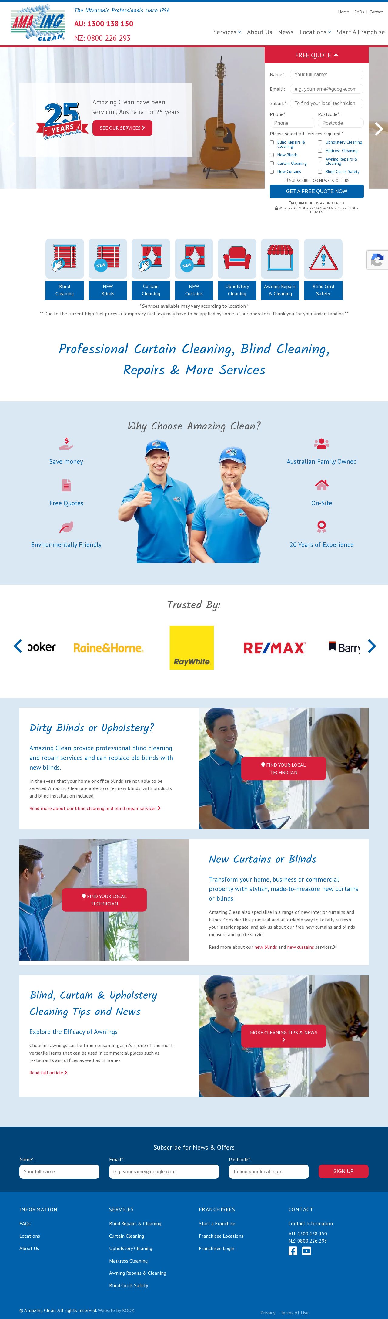 Amazing Clean website