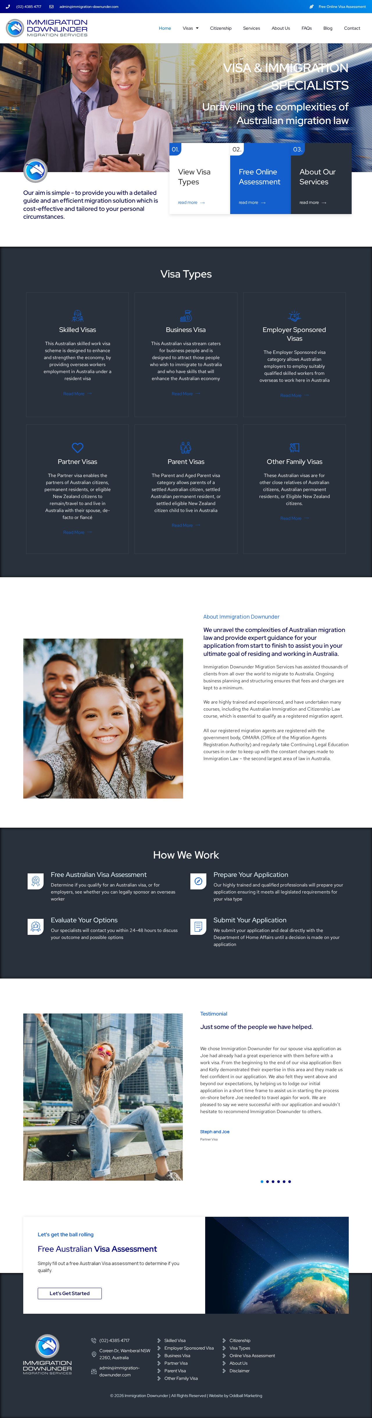 Immigration Downunder website