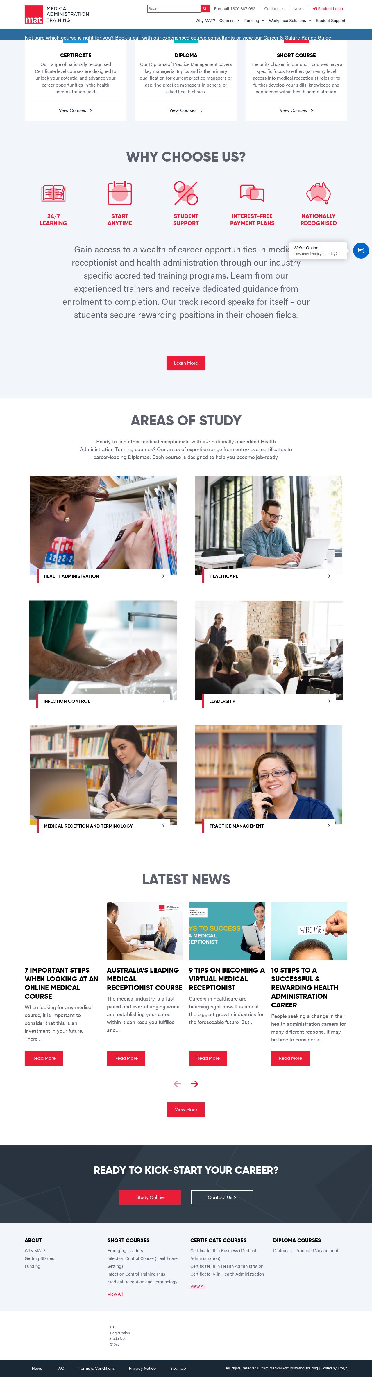 Medical Administration Training website