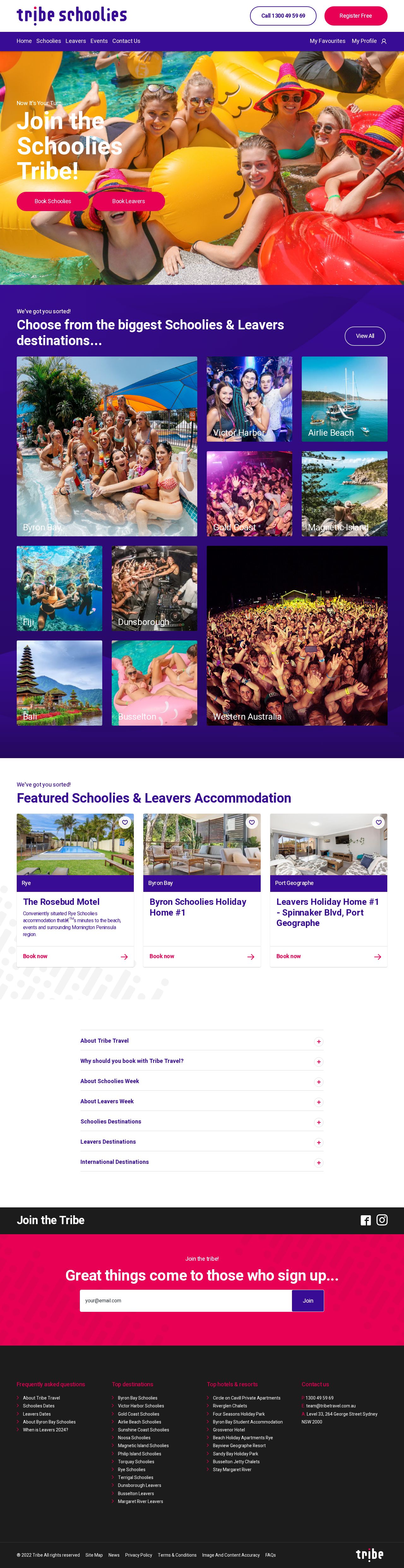 I Love Schoolies website