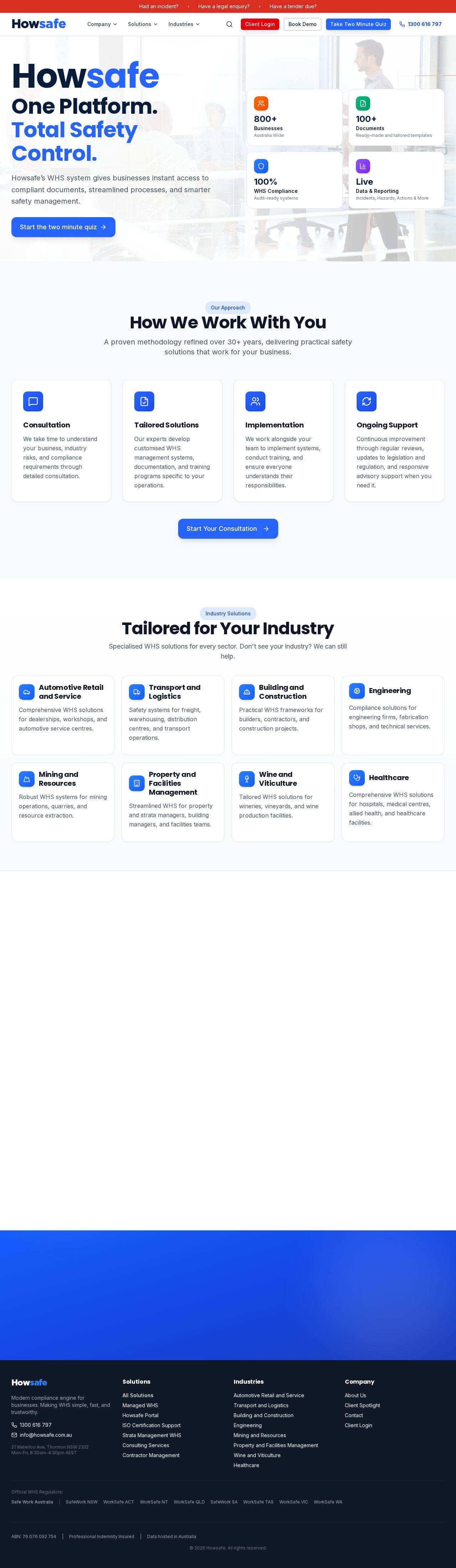 Howsafe website