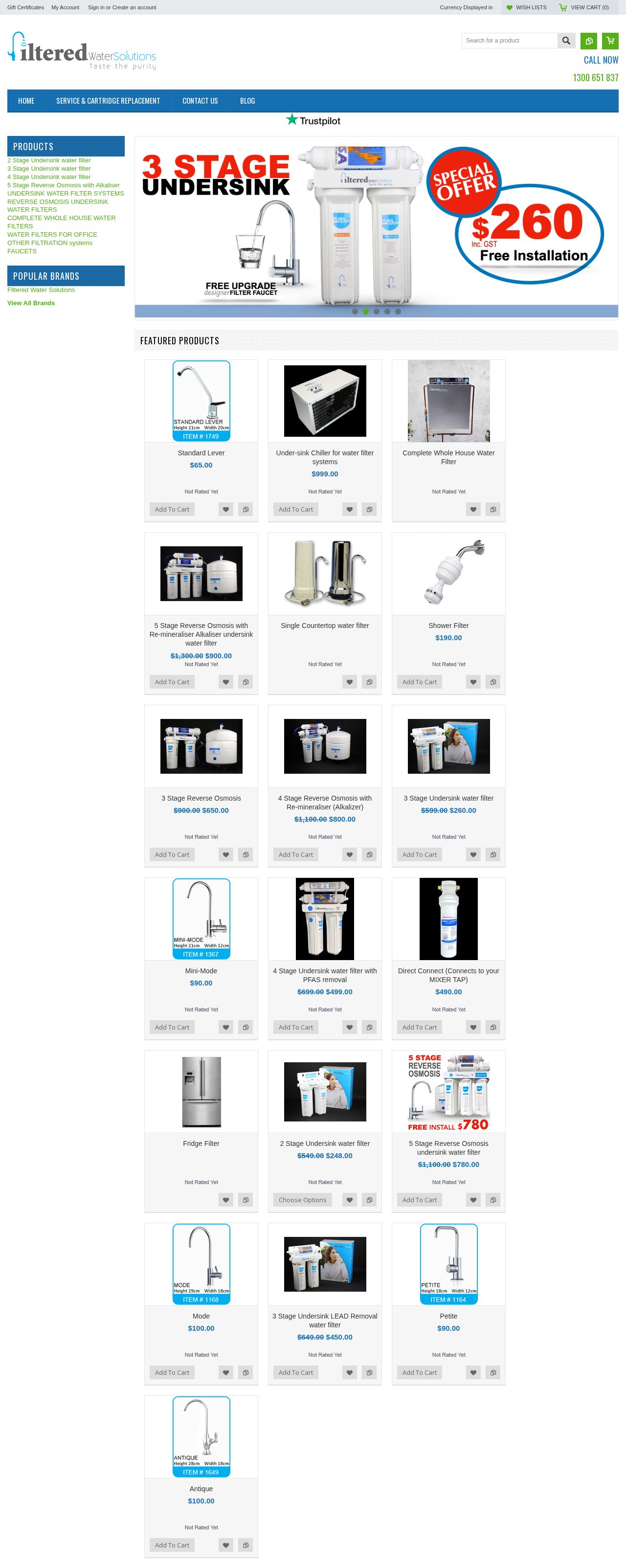 Water Filtration Systems website