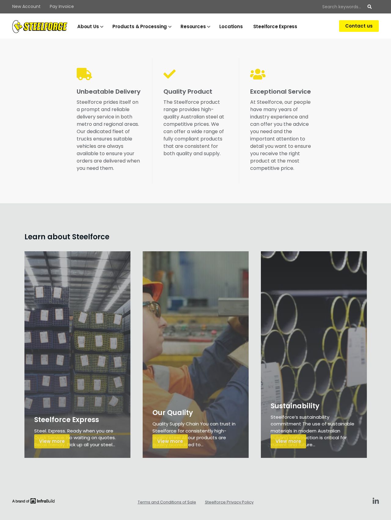 Steelforce website