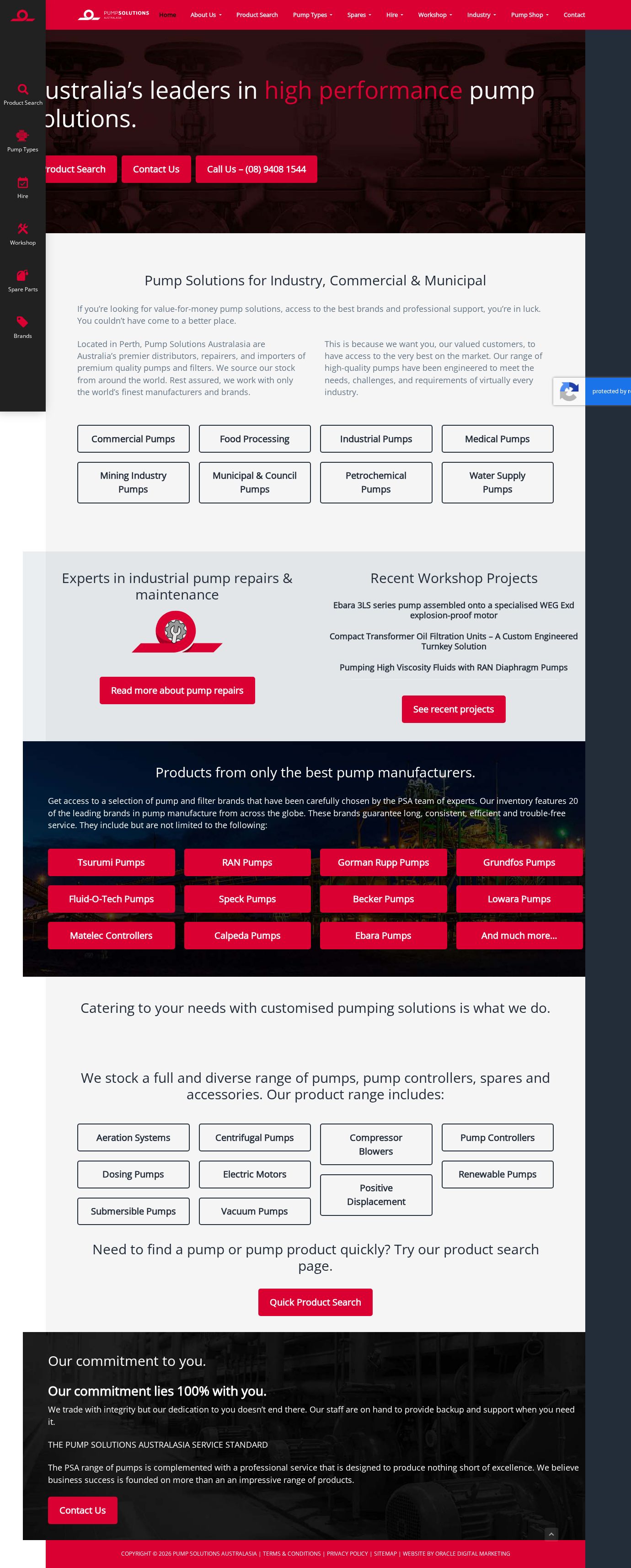 Pump Solutions Australasia website