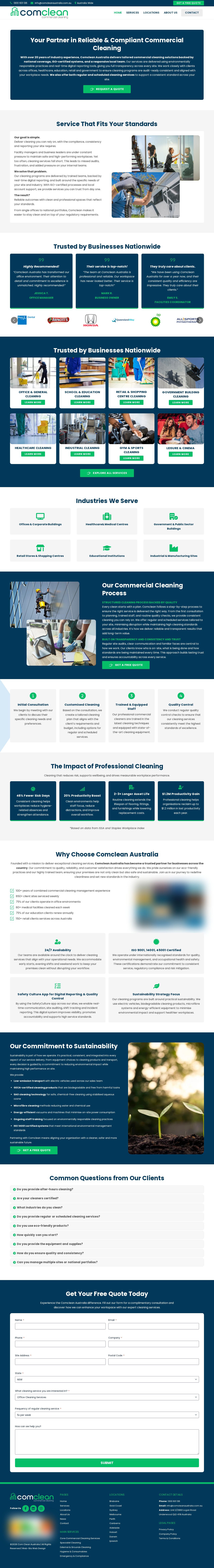Comclean Australia Pty Ltd website