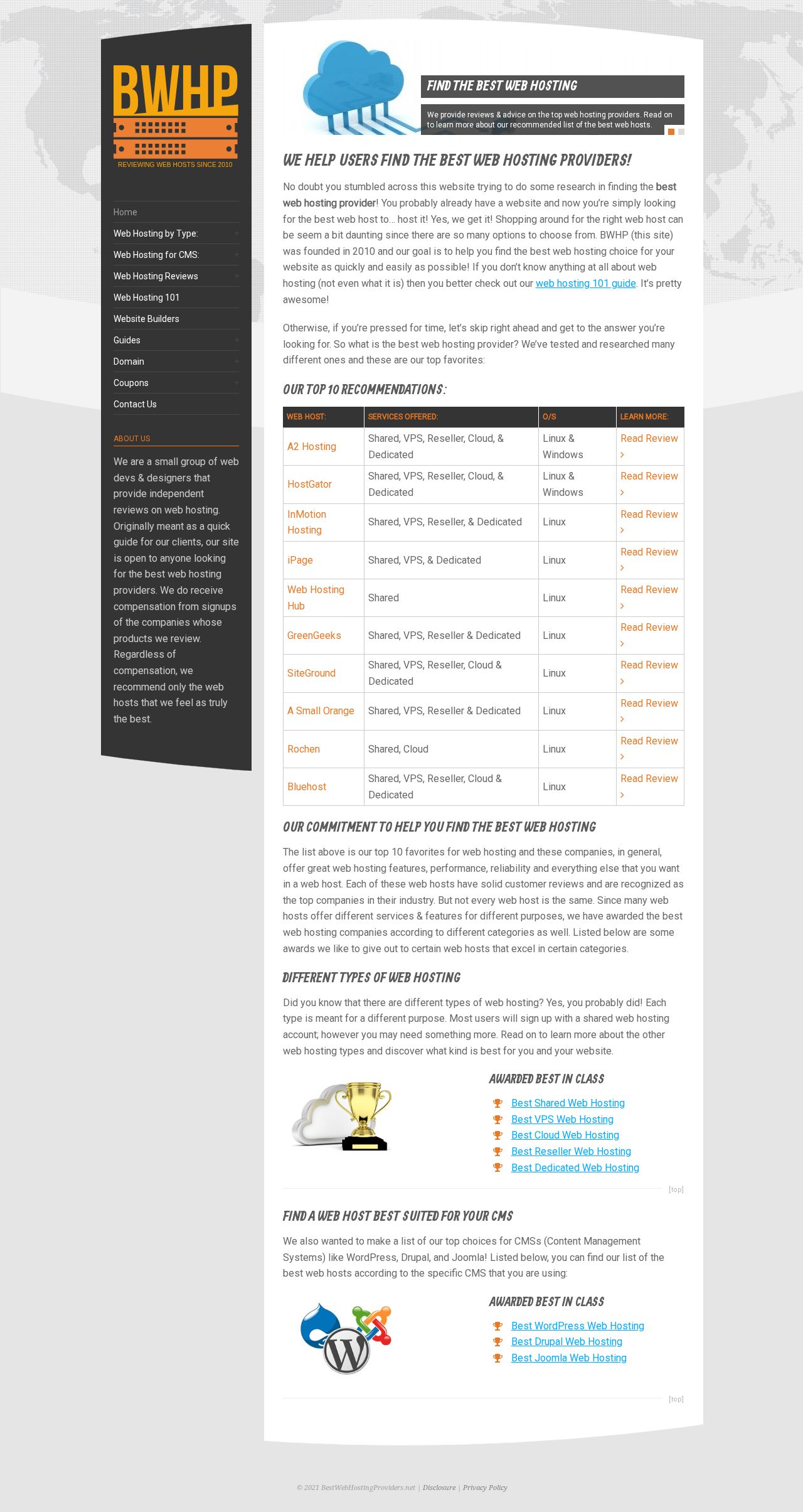 Top web hosting website