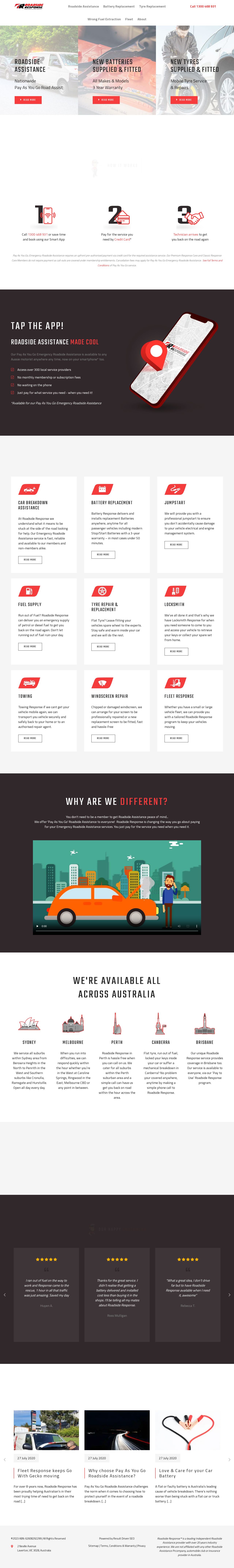 Roadside Response website