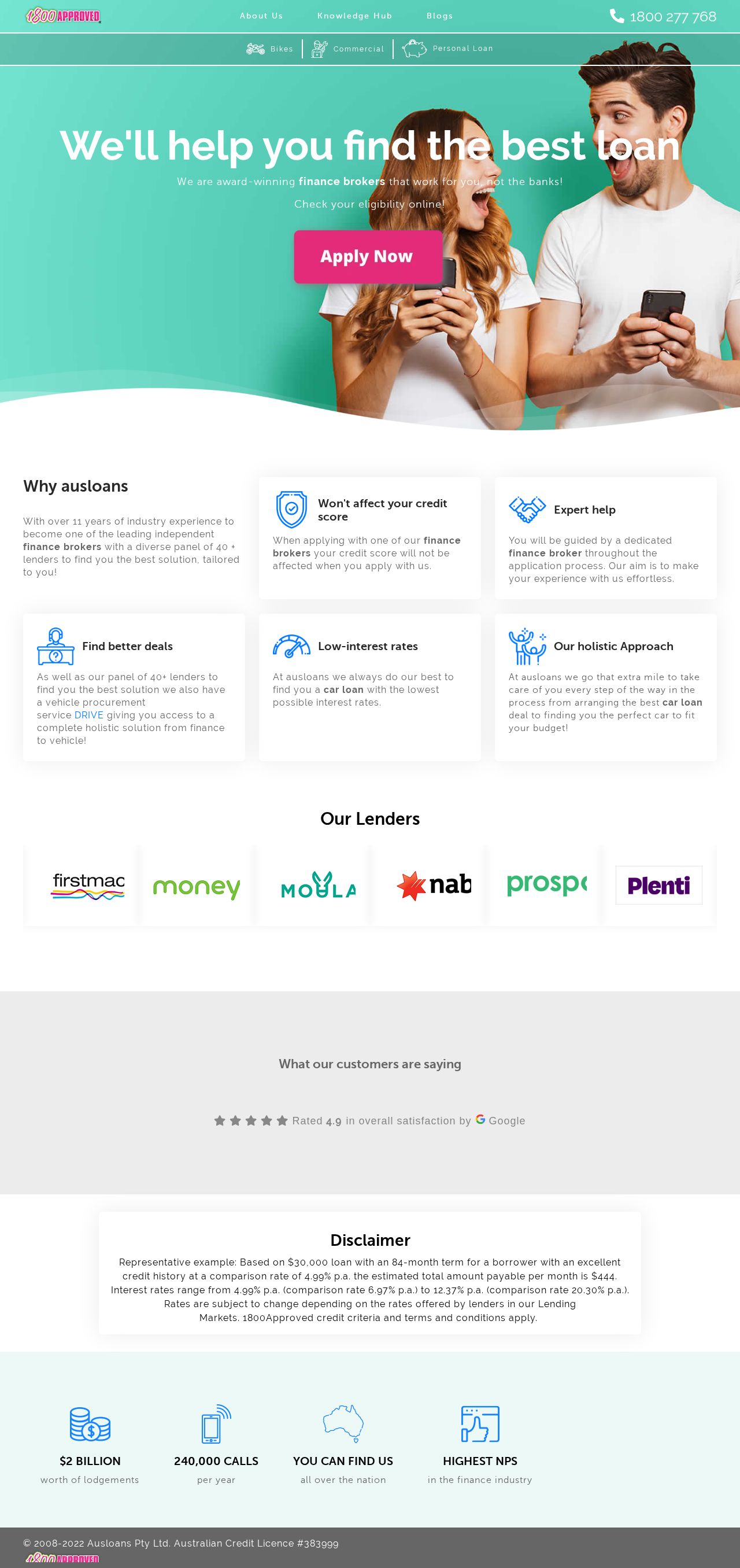 1800Approved website