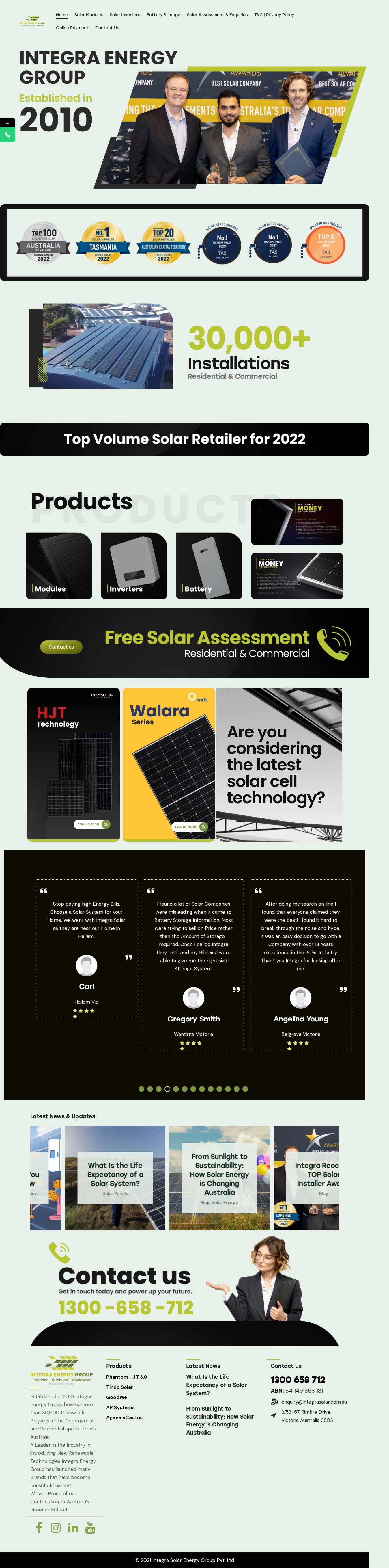 Integra Energy Group website