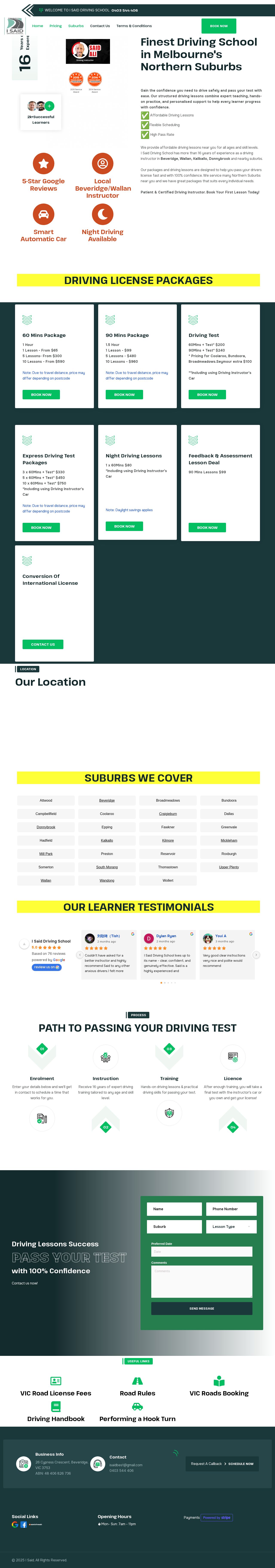 I Said Learners website