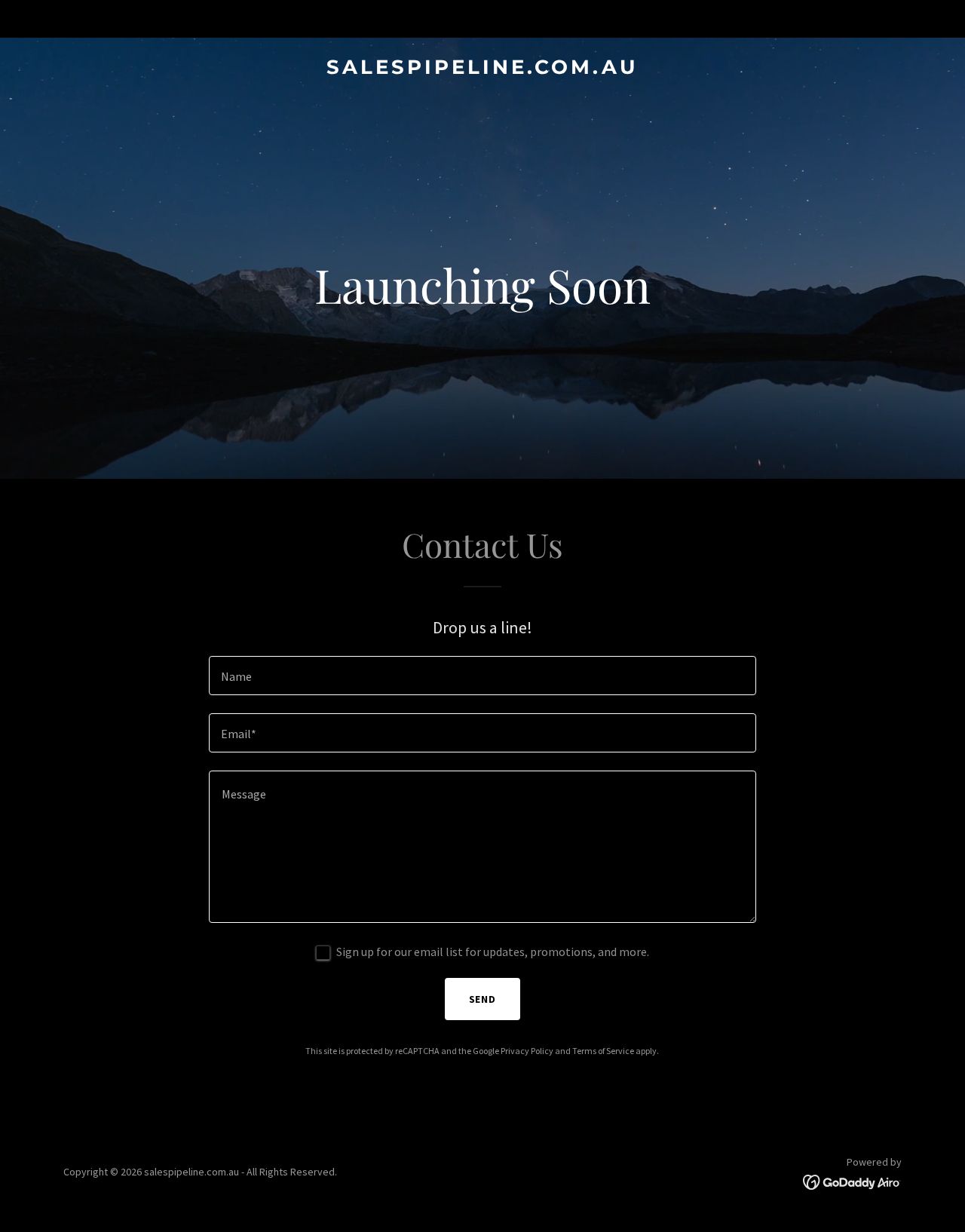 Sales Pipeline website