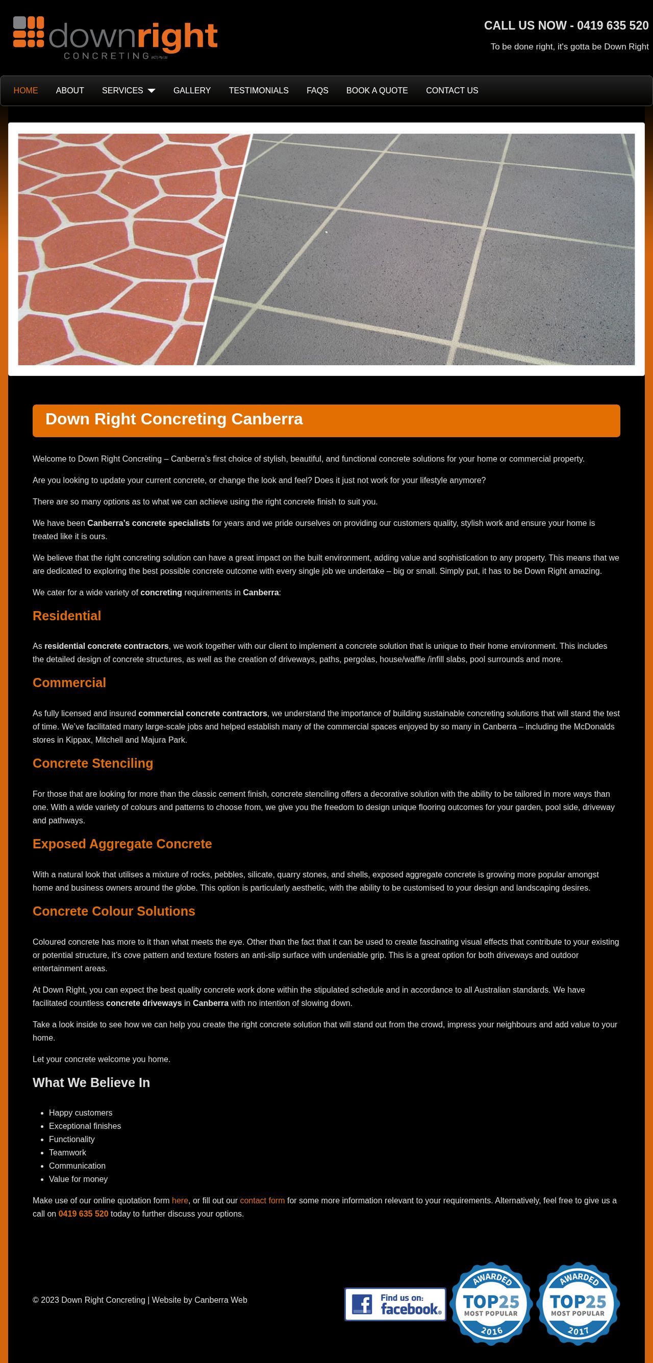 concreters canberra website