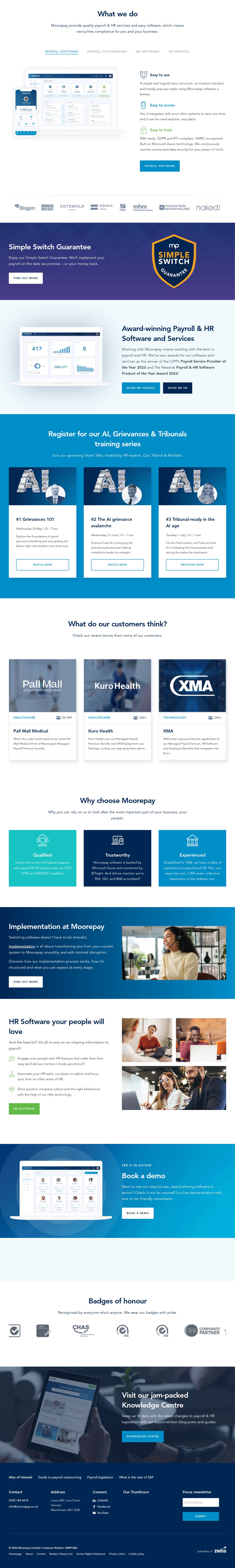 Moorepay website