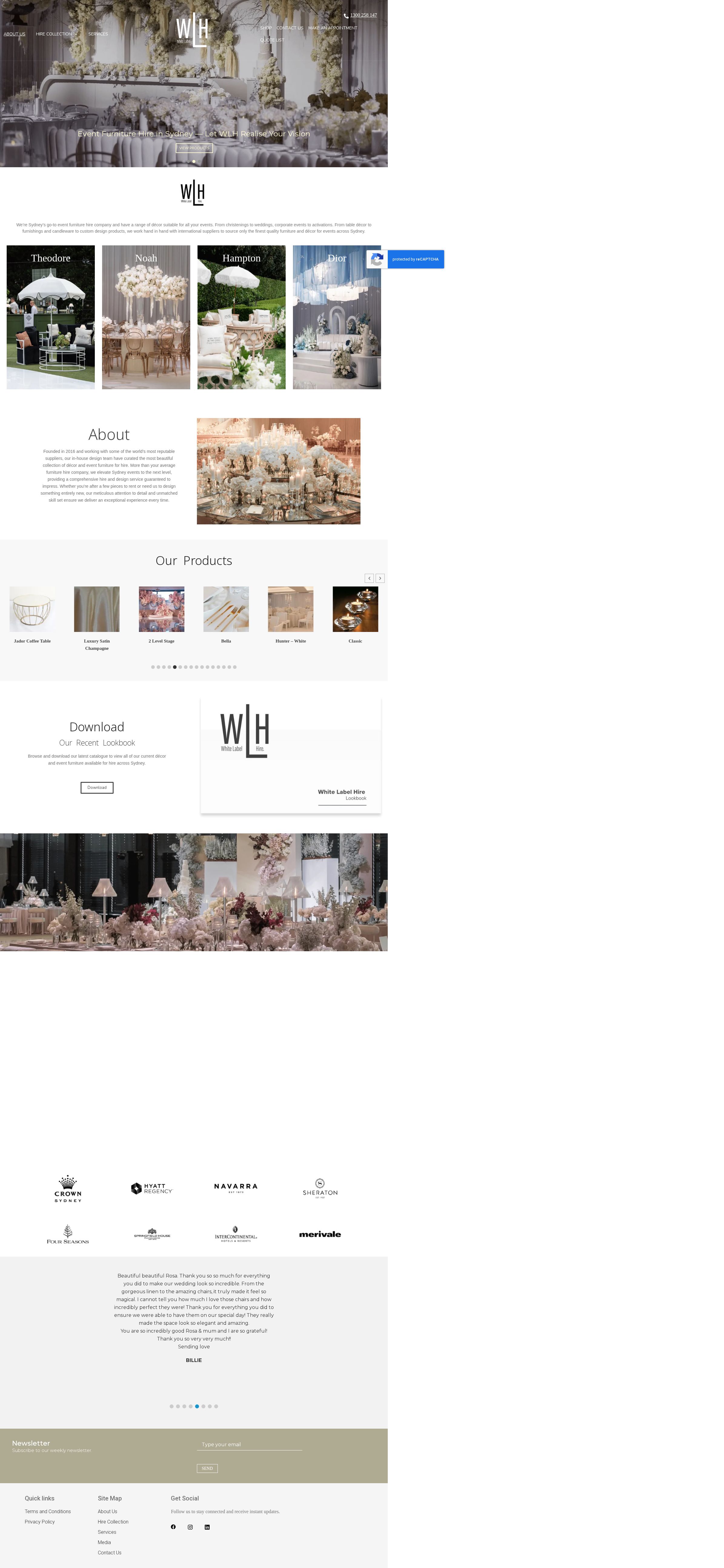 White Label Hire website