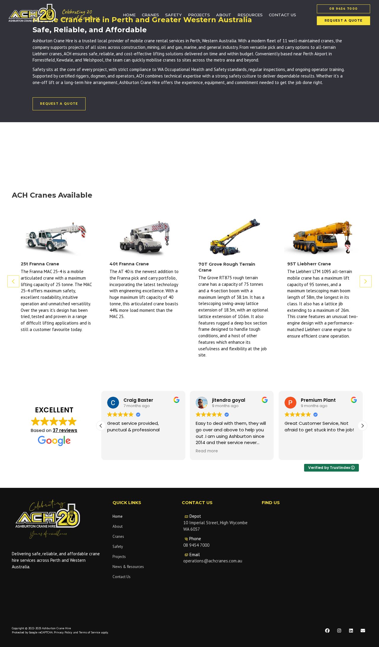 crane for hire website