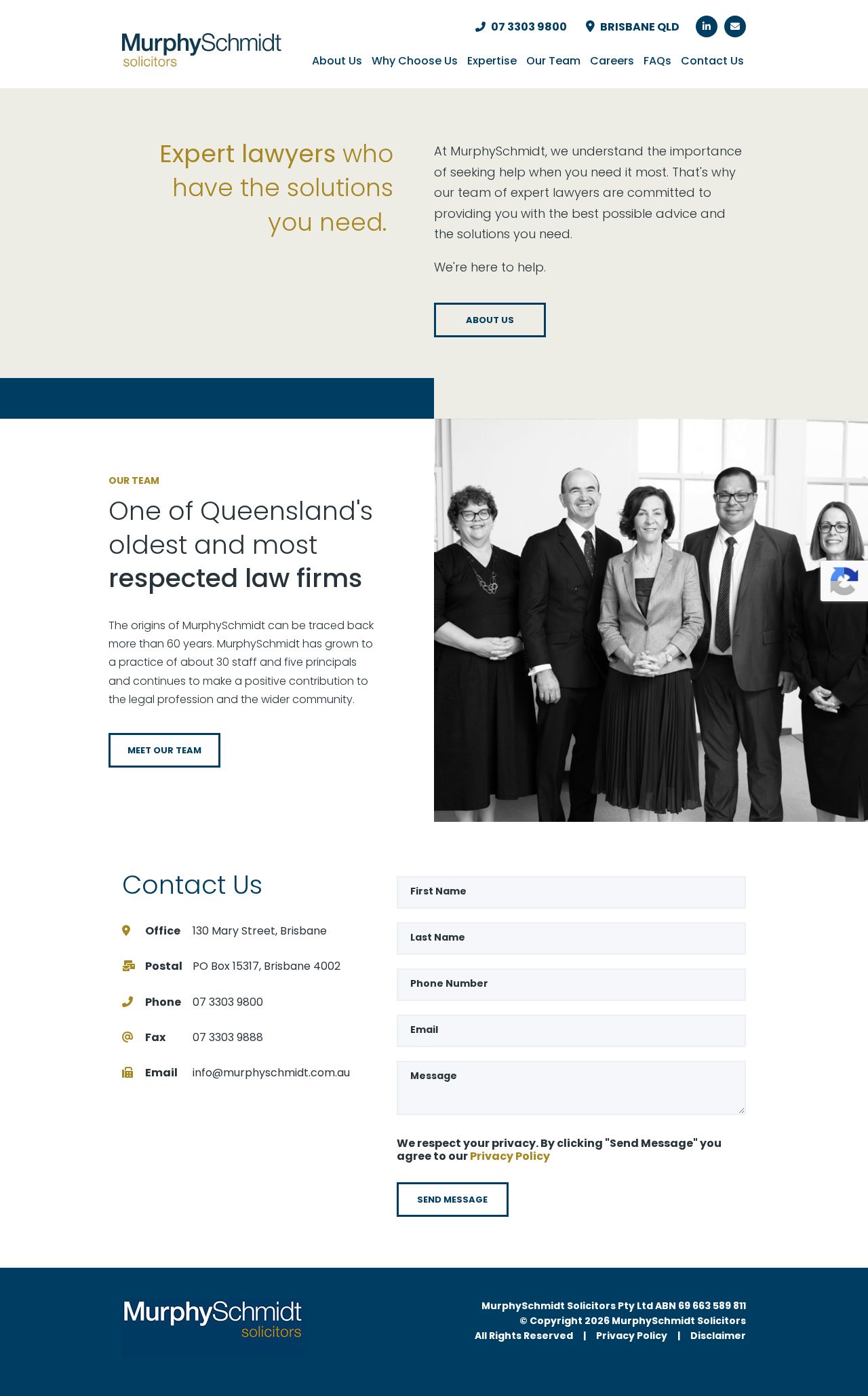 Murphy Schmidt solicitors website