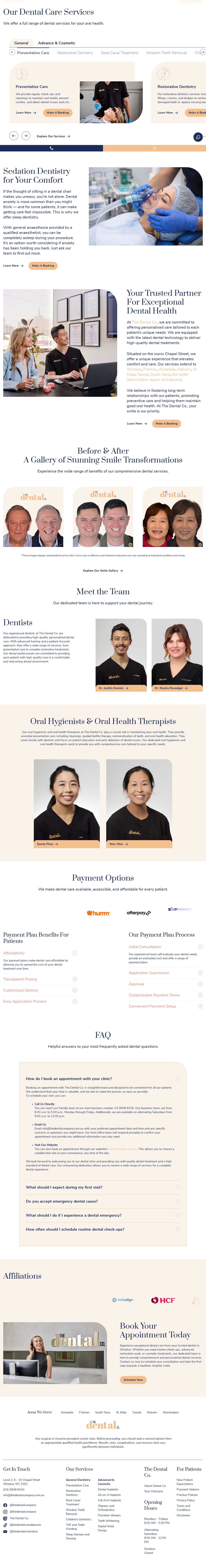 The Dental Company website