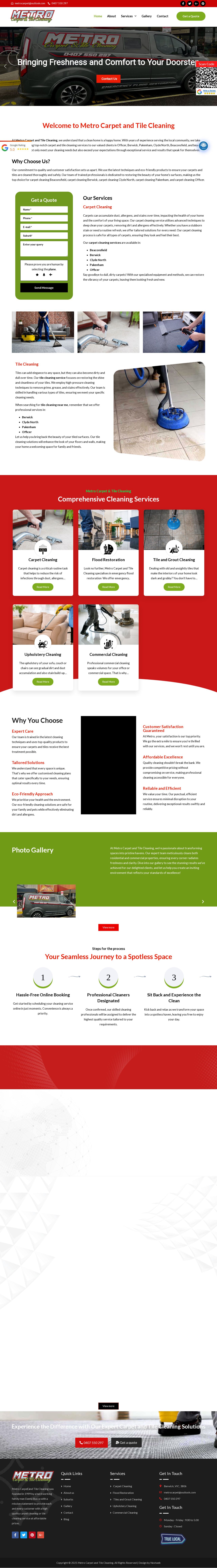 Carpet Cleaning Officer website