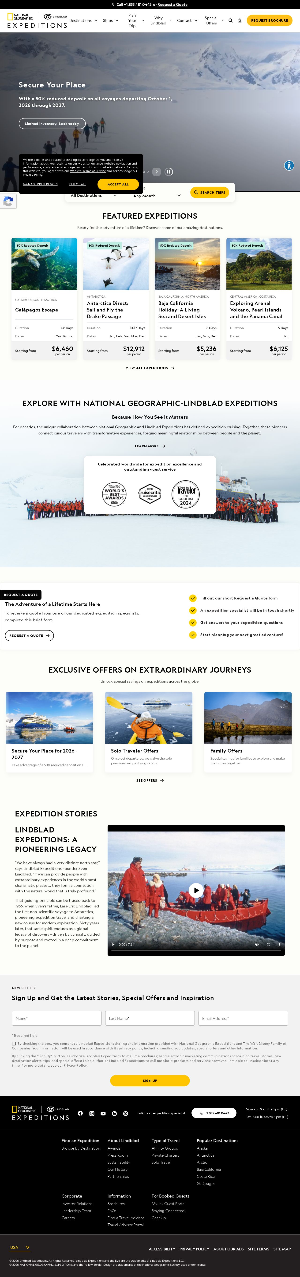 Orion Expeditions - Cruise Company website