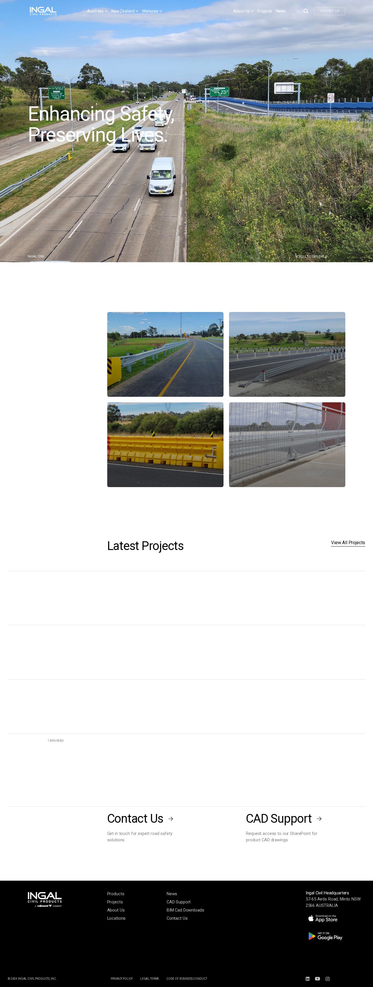 Ingal Civil Products website