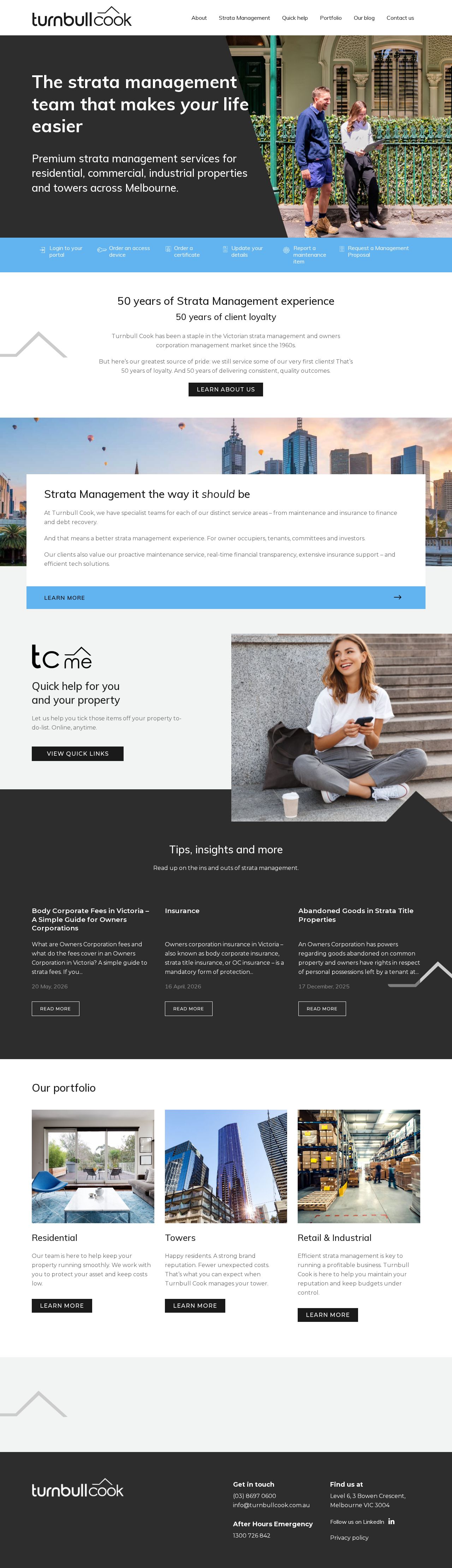 Turnbull Cook website