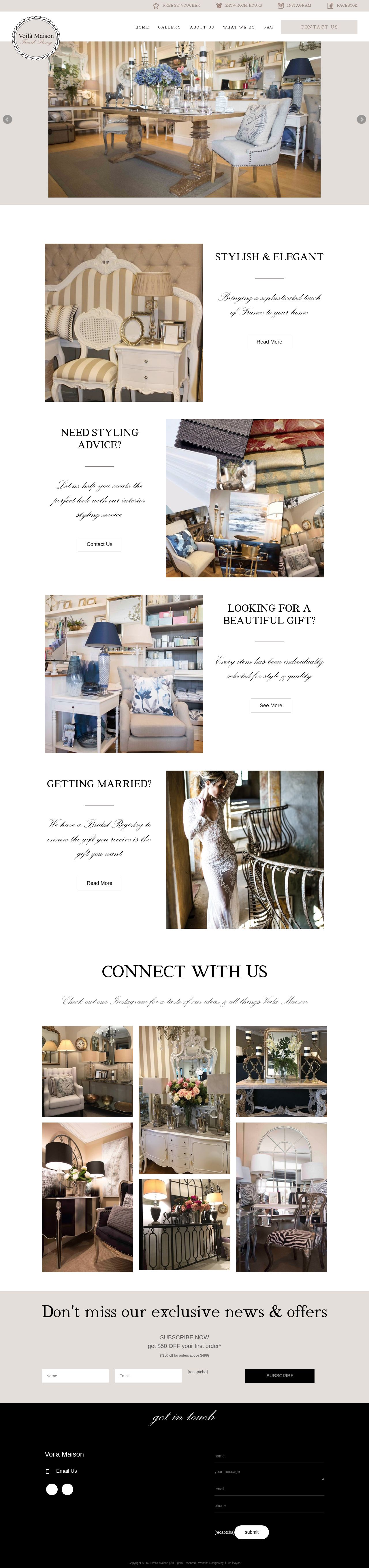 Voila Maison website