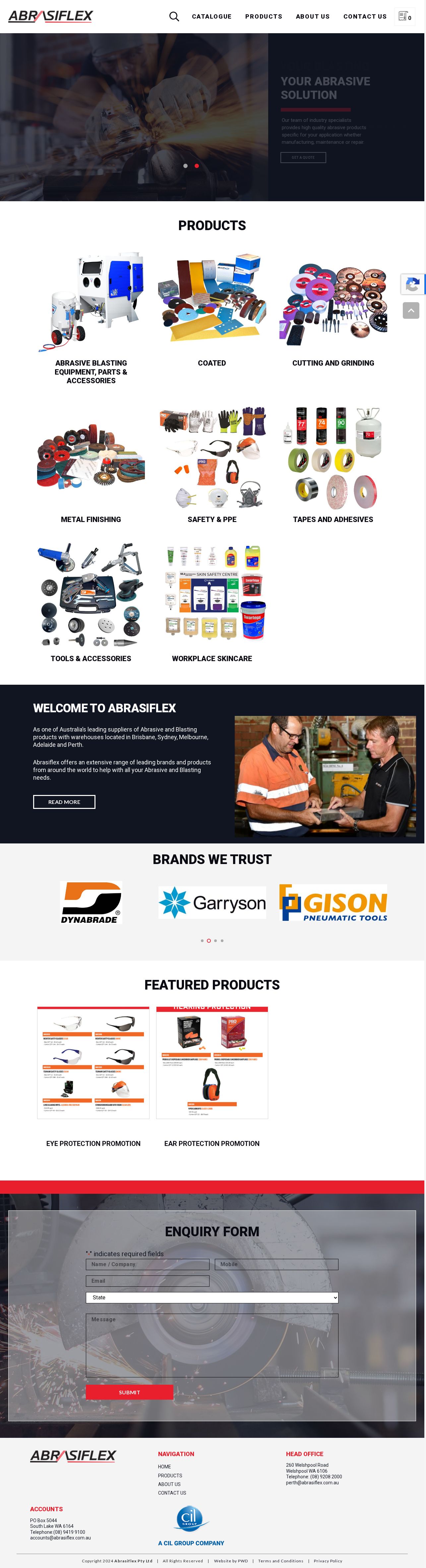 Abrasiflex Industrial Abrasives website