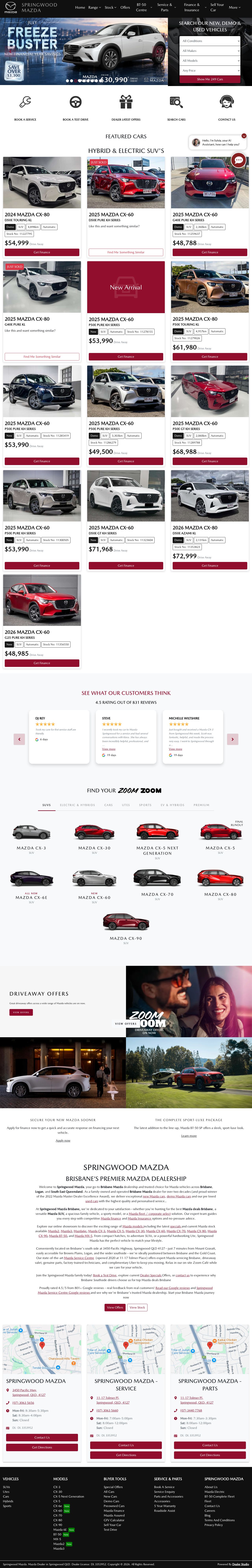 Oldmac Mazda website