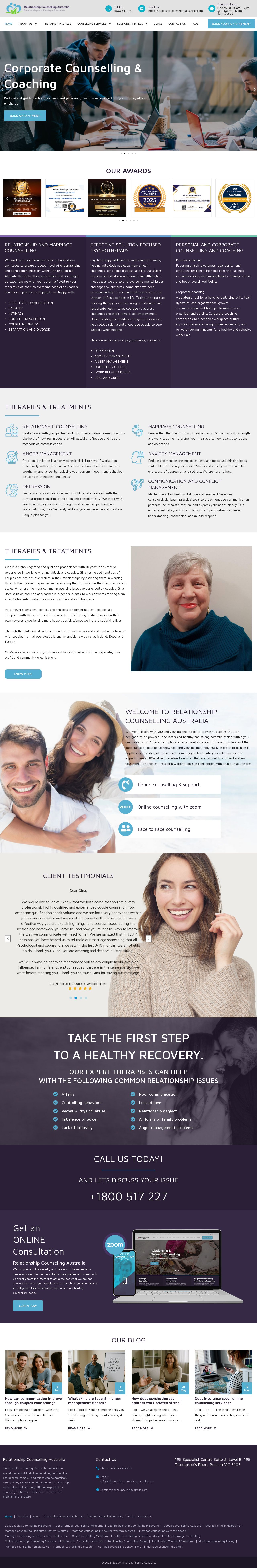 RELATIONSHIP COUNSELLING AUSTRALIA website