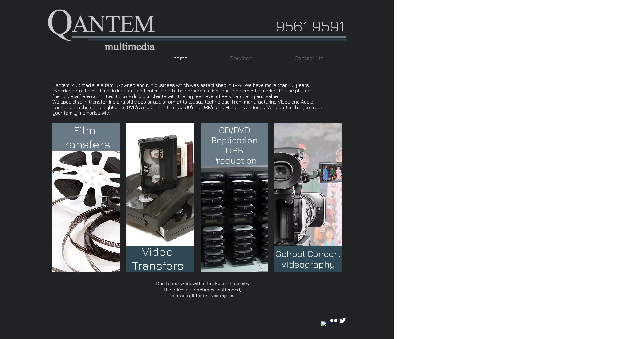 Qantem Media website