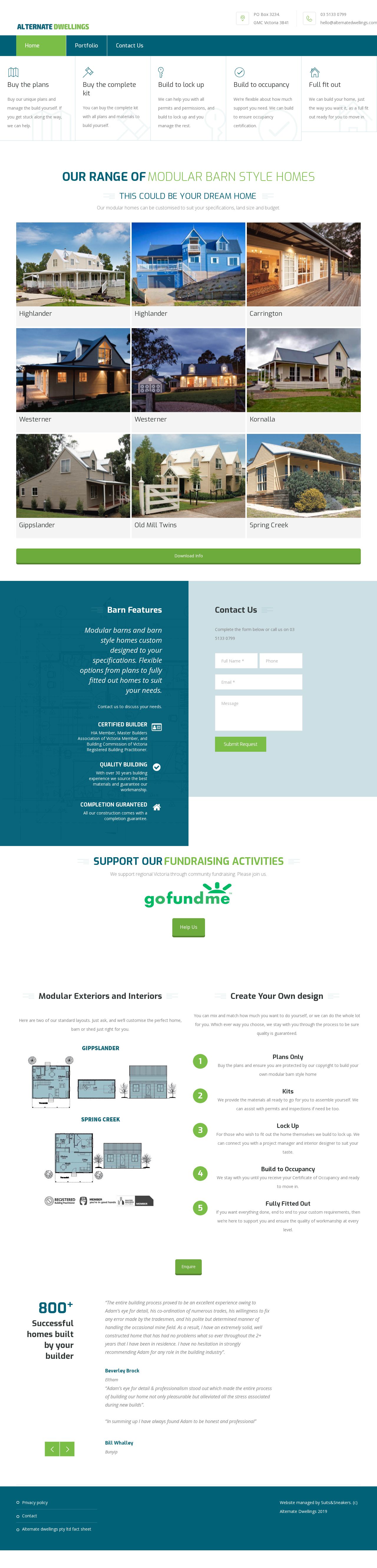 Alternate Dwellings Pty Ltd website