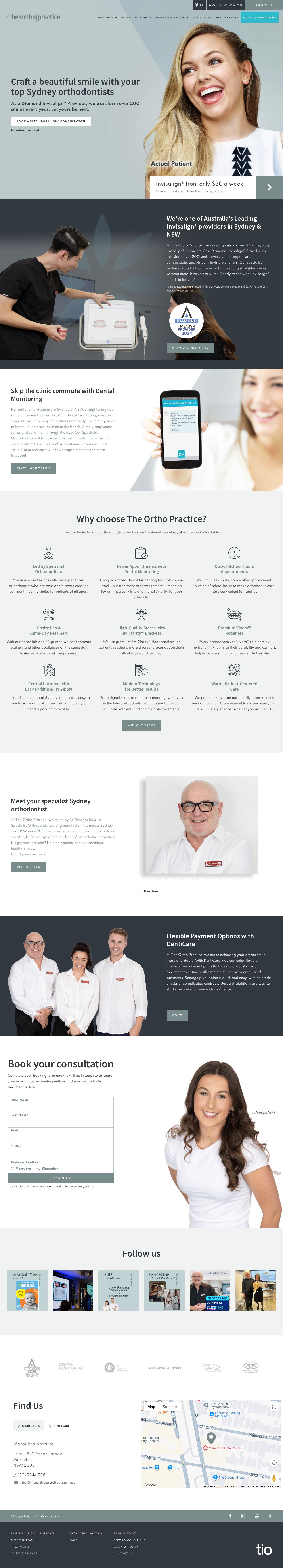 The Ortho Practice website