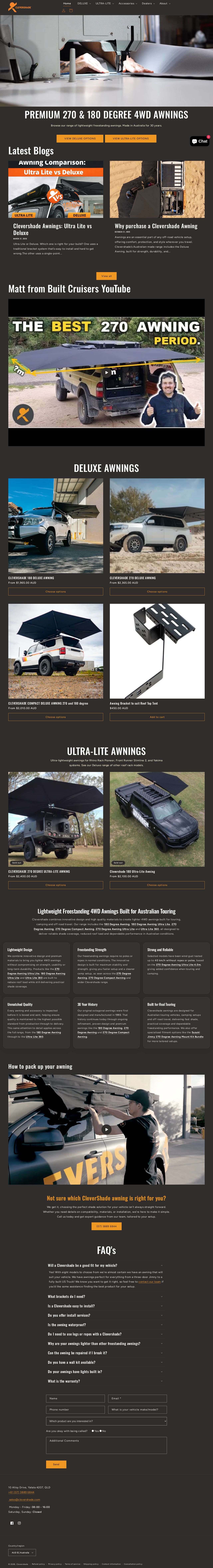 CleverShade website