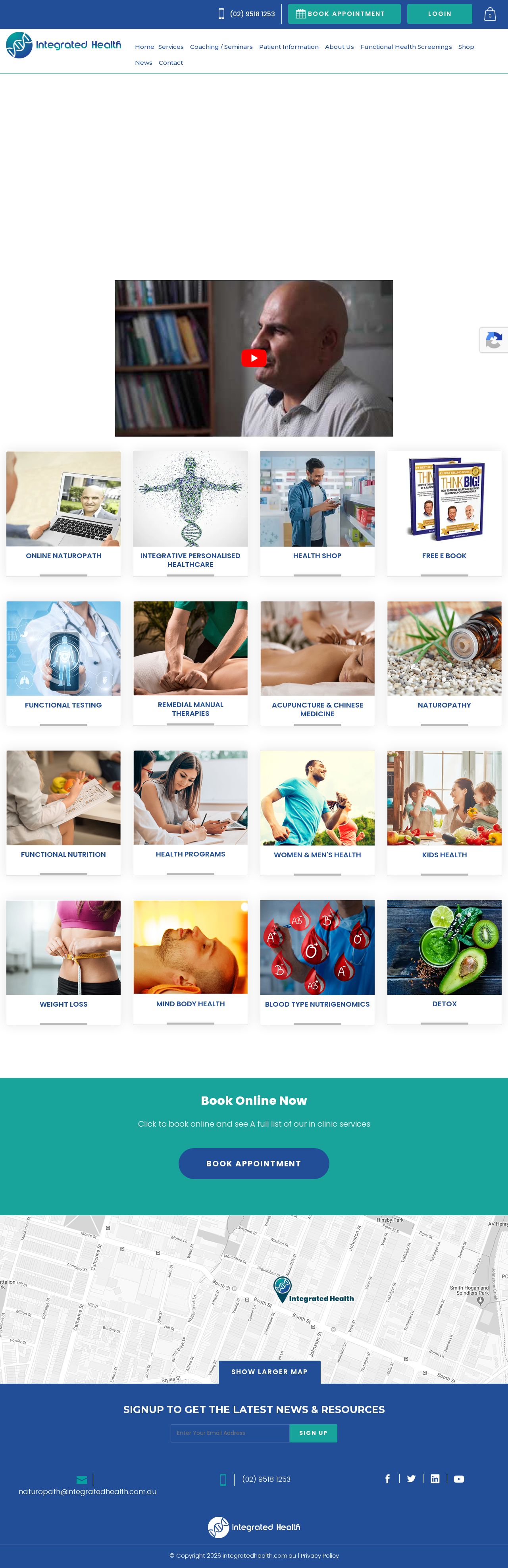 Integrated Health website