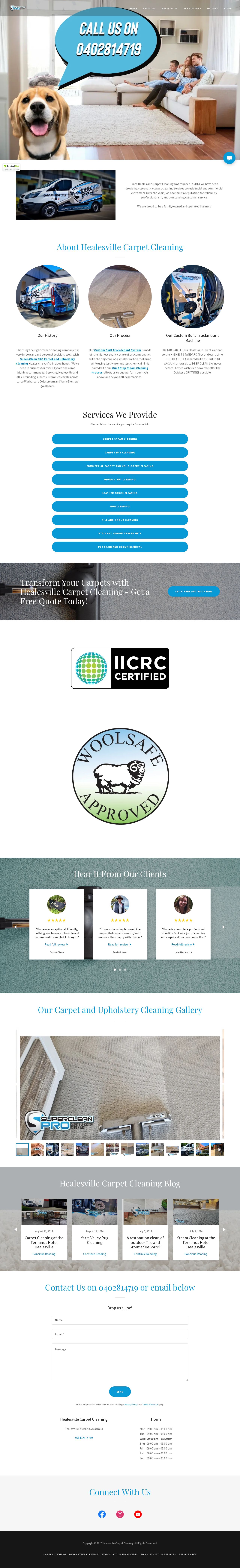 Clean and Tidy Cleaning Services website