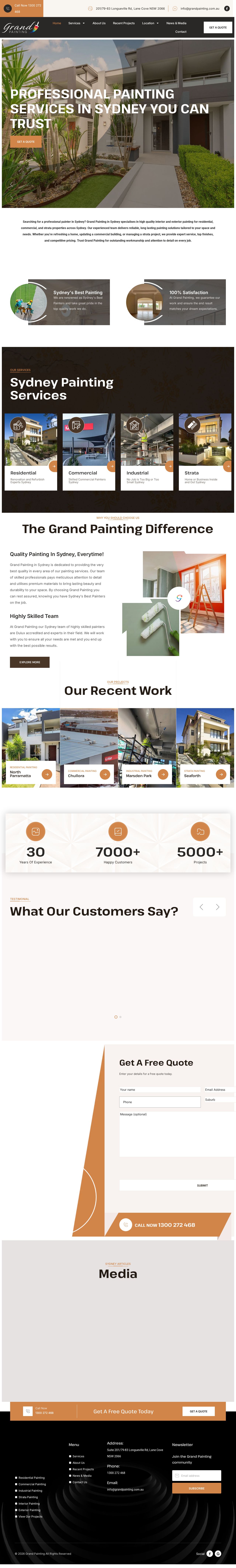 Grand Painting and Building Maintenance Pty Ltd website