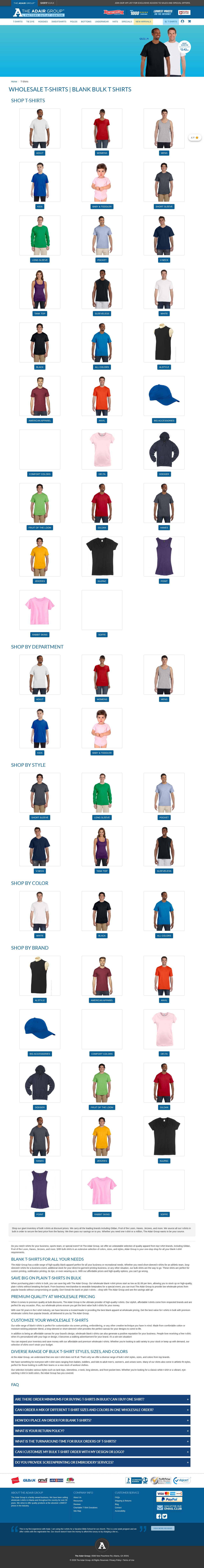 bulk t-shirts website