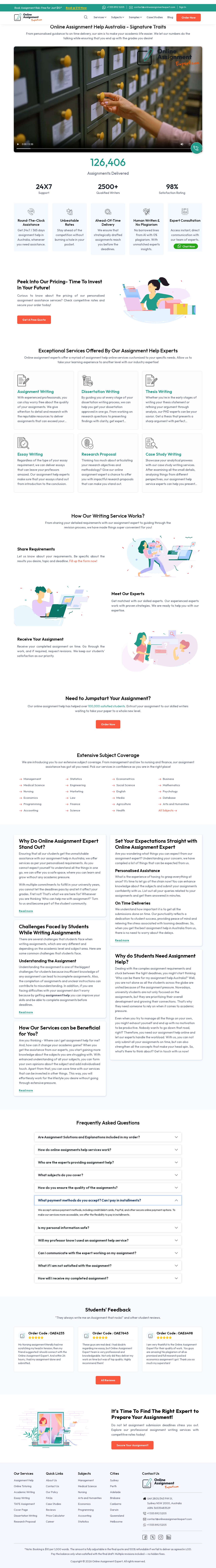 Online Assignment Expert website